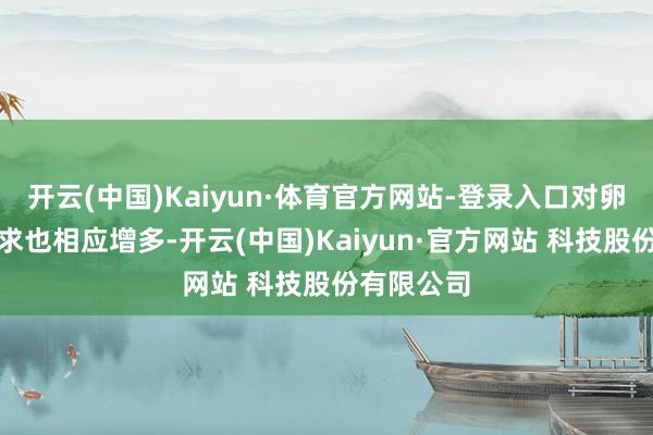 开云(中国)Kaiyun·体育官方网站-登录入口对卵白质的需求也相应增多-开云(中国)Kaiyun·官方网站 科技股份有限公司