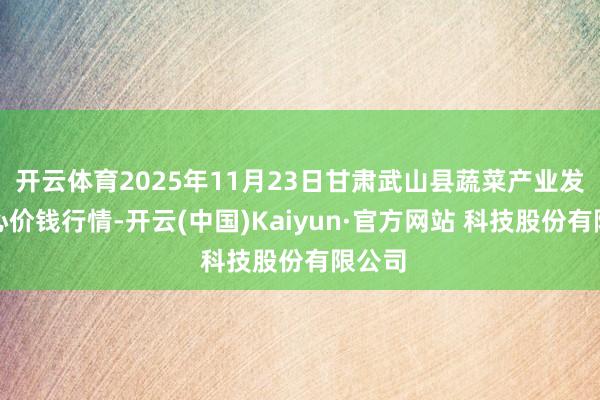 开云体育2025年11月23日甘肃武山县蔬菜产业发展中心价钱行情-开云(中国)Kaiyun·官方网站 科技股份有限公司